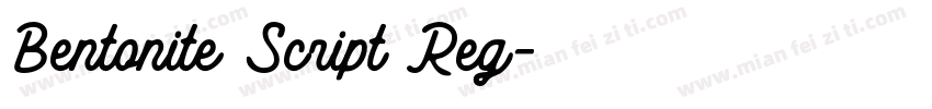 Bentonite Script Reg字体转换